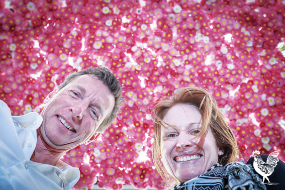 John Murdoch and Natasha Atkinson from the Fremantle Markets enjoy the everlasting display. Photo by Jeremy Dixon